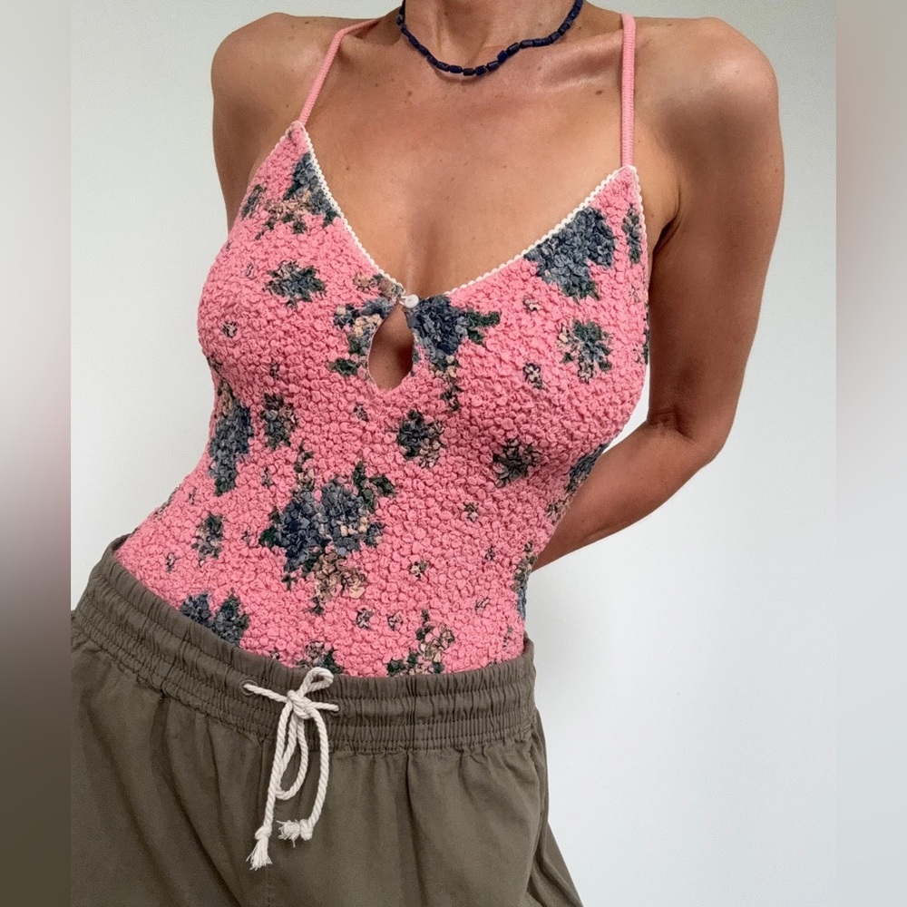 NEW Free People Seaside Rose Pink Bodysuit